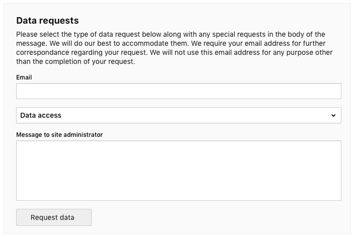 data-requests Data Requests