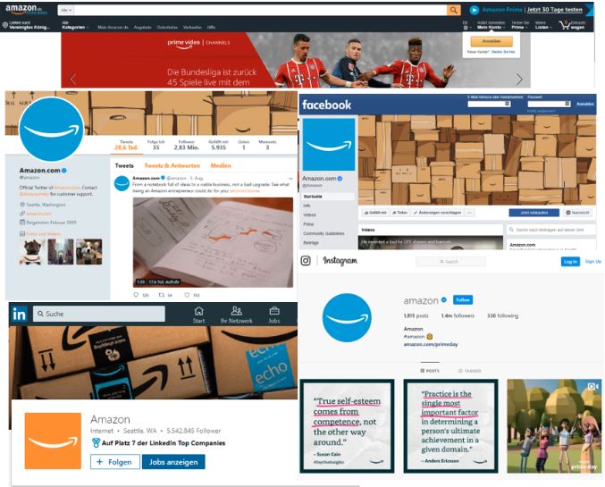 amazon social media